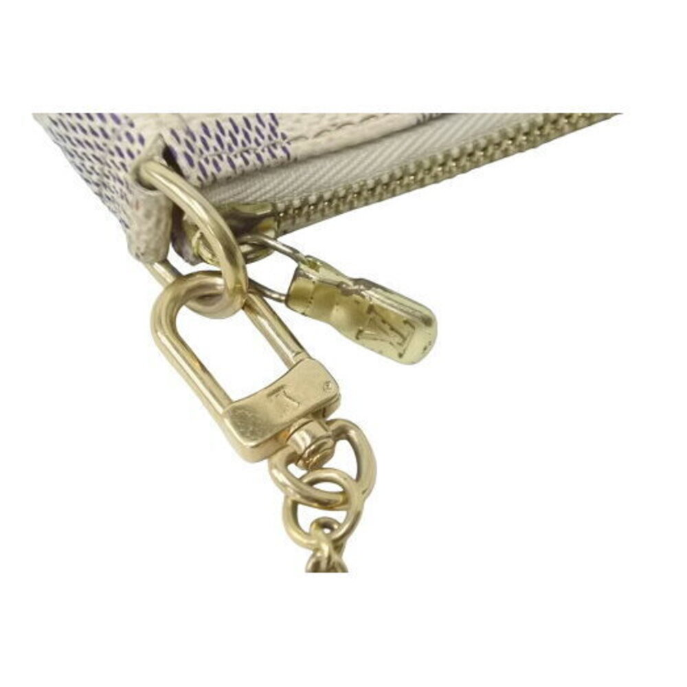 Louis Vuitton Pouch Damier Azur White Leather - Picture 5 of 8